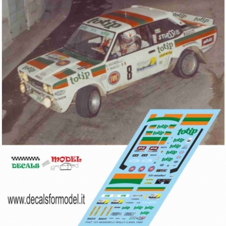 FIAT 131 ABARTH - TOTIP - MANDELLI - RALLY LANA 1982