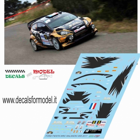 DECALS FORD FIESTA WRC - SALANON - RALLY DU VAR 2017