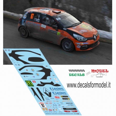 DECAL RENAULT CLIO R3T - COURTOIS - RALLY MONTECARLO 2016