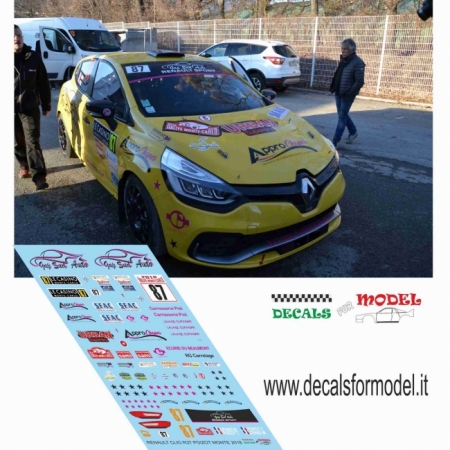 DECAL RENAULT CLIO R3T - POIZOT - RALLY MONTECARLO 2018