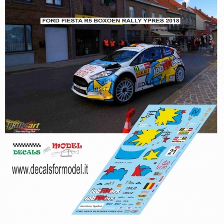 DECAL FORD FIESTA R5 - BOXOEN - RALLY YPRES 2018