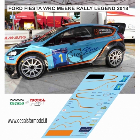 DECAL FORD FIESTA WRC - MEEKE - RALLY LEGEND 2018