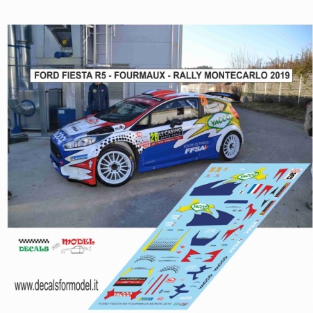 DECAL FORD FIESTA R5 - FOURMAUX - RALLY MONTECARLO 2019