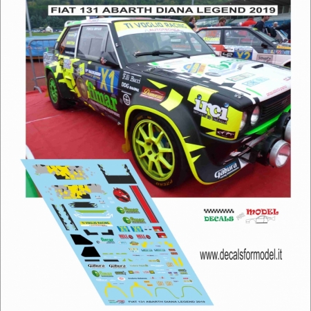 DECAL FIAT 131 ABARTH - DIANA - RALLY LEGEND 2019