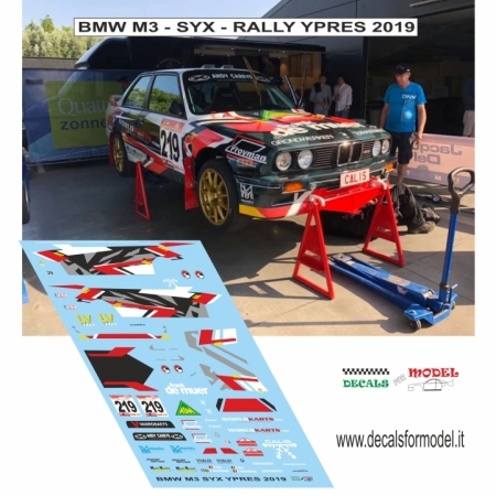 DECAL BMW M3 - SYX - RALLY YPRES 2019