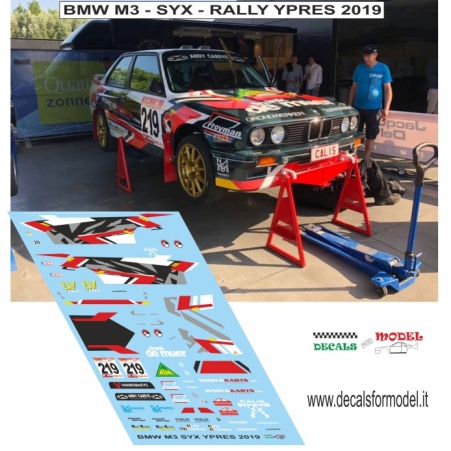 DECAL 1:24 BMW M3 - SYX - RALLY YPRES 2019