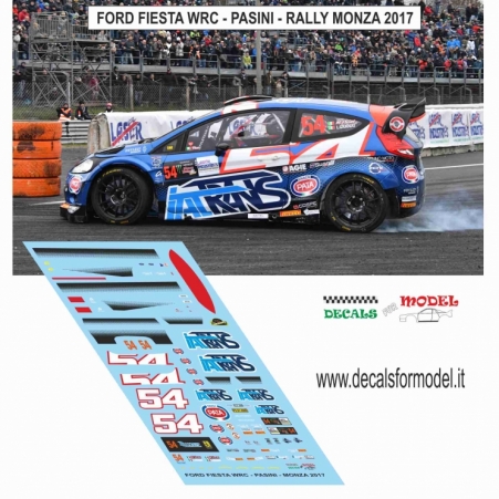 DECAL FORD FIESTA WRC - PASINI - RALLY MONZA 2017