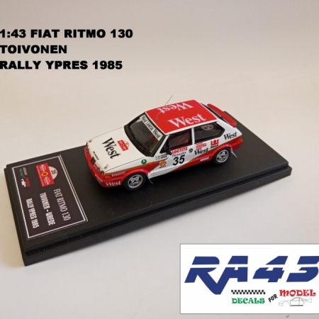 1:43 FIAT RITMO 130 - TOIVONEN - RALLY YPRES 1985