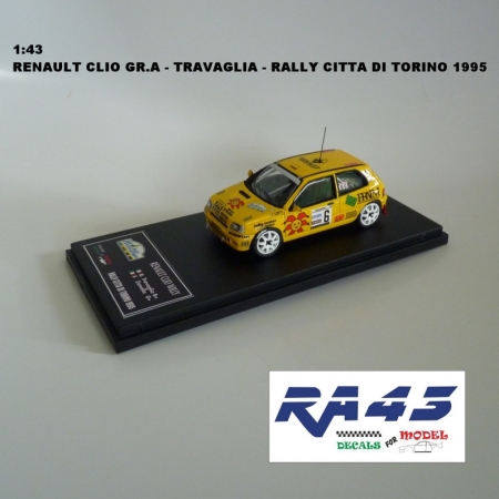 1:43 RENAULT CLIO GR. A - TRAVAGLIA - RALLY CITTA DI TORINO 1995