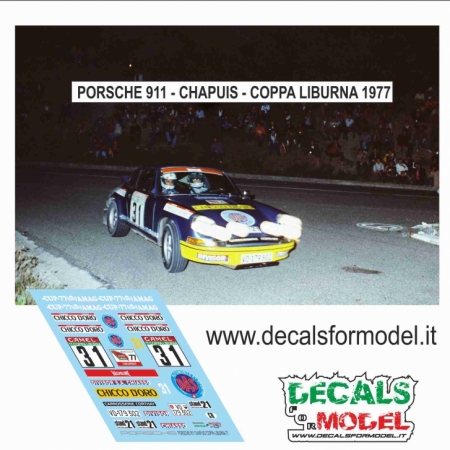 DECAL PORSCHE 911 - CHAPUIS - COPPA LIBURNA 1977