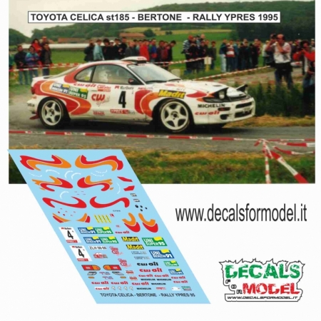 DECAL 1:43 TOYOTA CELICA ST185 - BERTONE - RALLY YPRES 1995